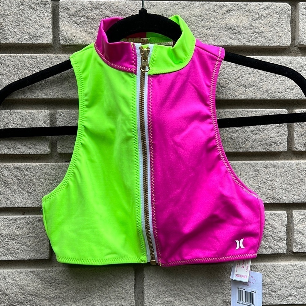 Love Shack Fancy x Hurley - Solid Blocked High Neck Top Sz XS